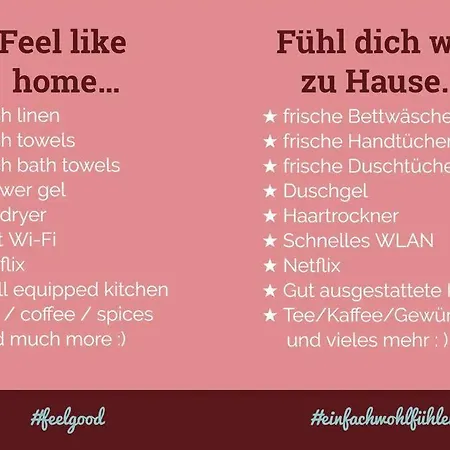 Apartment Ausstattung Netflix Wlan Landschaftspark